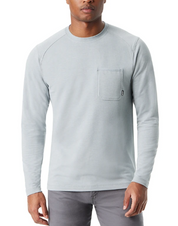 BASS OUTDOOR Men Regular fit Long Sleeve T-Shirt Shirt XL Light Grey Solid