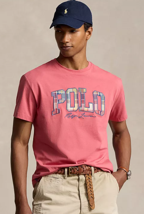 Polo Ralph Lauren Men Regular fit Short Sleeve Graphic T-Shirt Shirt 4XB Red Solid