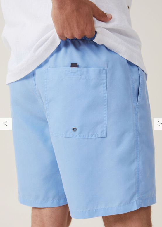 Cotton On Mens  fit Casual Shorts Large Blue Solid