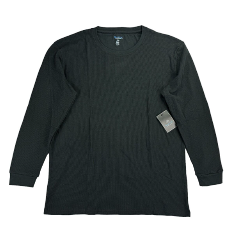 Blue Ice Mens  fit Long Sleeve Athletic Shirt XL Black Solid
