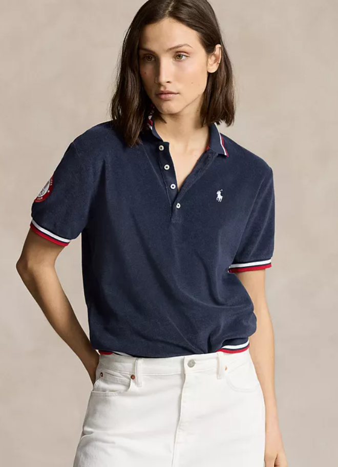 Polo Ralph Lauren Womens  fit Short Sleeve Polo Shirt XXL Blue Solid