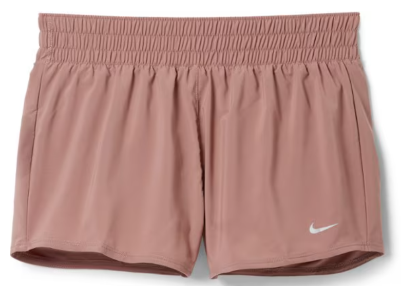 Nike Womens Regular fit Athletic High Waist Shorts Medium Pink Moisture Wicking