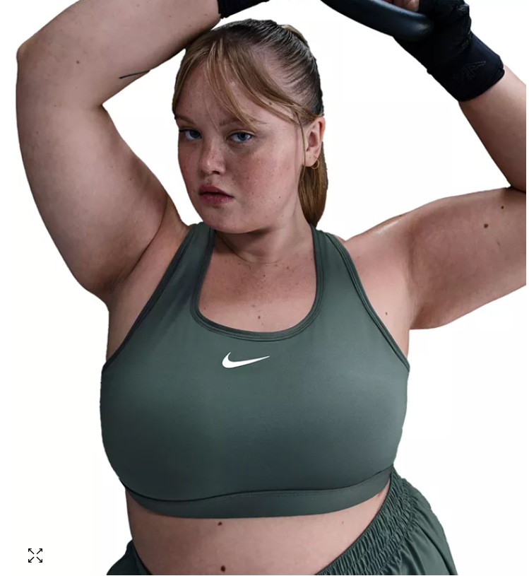 Nike Womens  fit Sports Bra Bra 2X Green