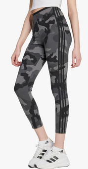 Adidas Womens  fit Athletic Leggings 3X Black Camouflage