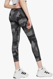 Adidas Womens  fit Athletic Leggings 3X Black Camouflage