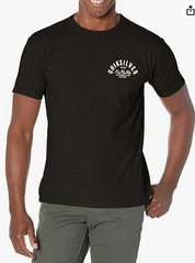 Quicksilver Mens Classic fit Short Sleeve T-Shirt Shirt XL Black Solid