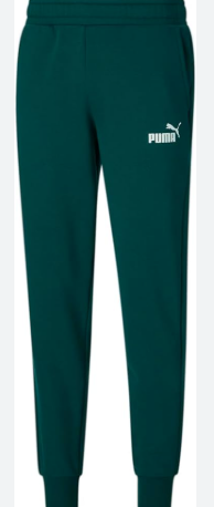 Puma Mens  fit Joggers Sweatpants Large Green Solid