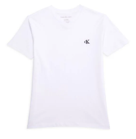 Calvin Klein Mens  fit Short Sleeve T-Shirt Shirt Large White Solid