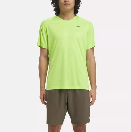 Reebok Mens  fit Short Sleeve T-Shirt Shirt XXL Green Solid