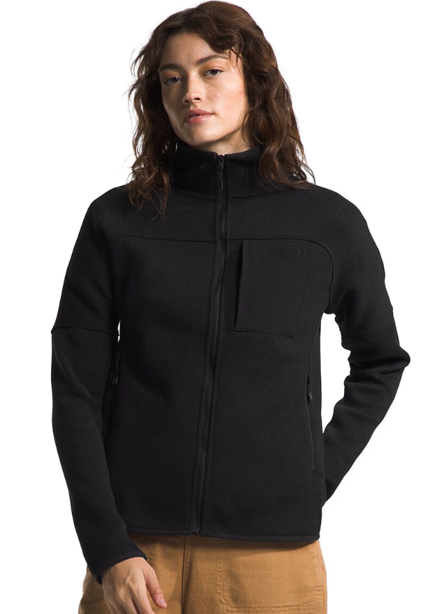 The North Face Womens Jacket Sweatshirt Large Black Solid