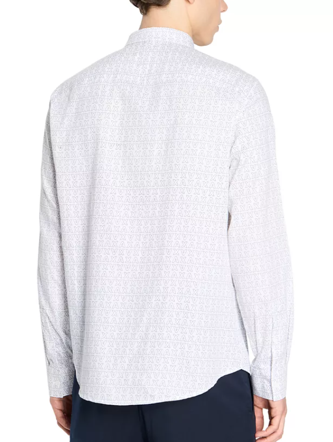 AX Armani Exchange Mens Regular fit Dress Shirt Large White