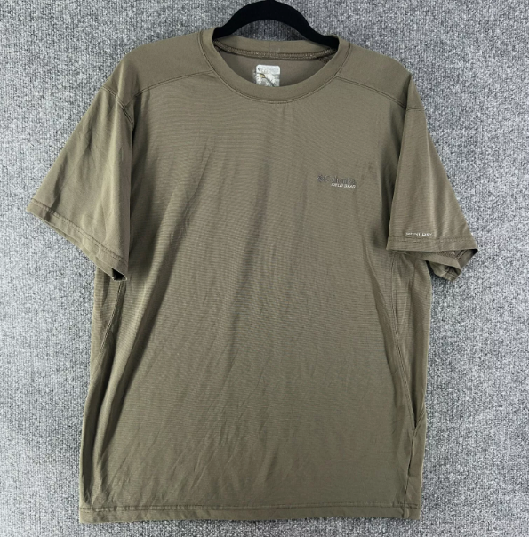 Columbia Mens  fit Short Sleeve T-Shirt Shirt XXL Green Solid