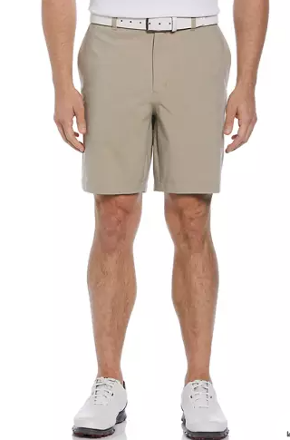 Pga Tour Mens Regular fit Golf shorts 42 Beige Solid