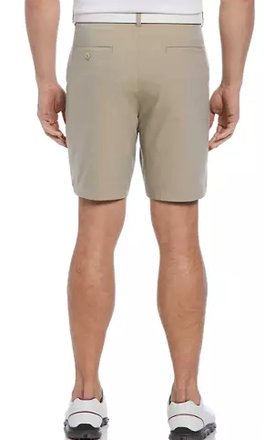 Pga Tour Mens Regular fit Golf shorts 42 Beige Solid
