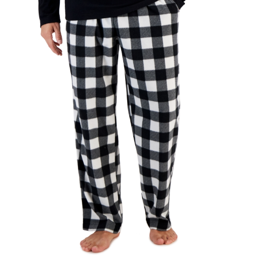 Club Room Mens  fit Pants Pajamas Large Black