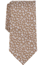 Michael Kors Mens Regular fit Tie Necktie One Size Brown Floral