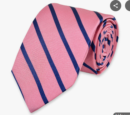 Club Room Mens Regular fit Tie Necktie One Size Pink Blue Striped