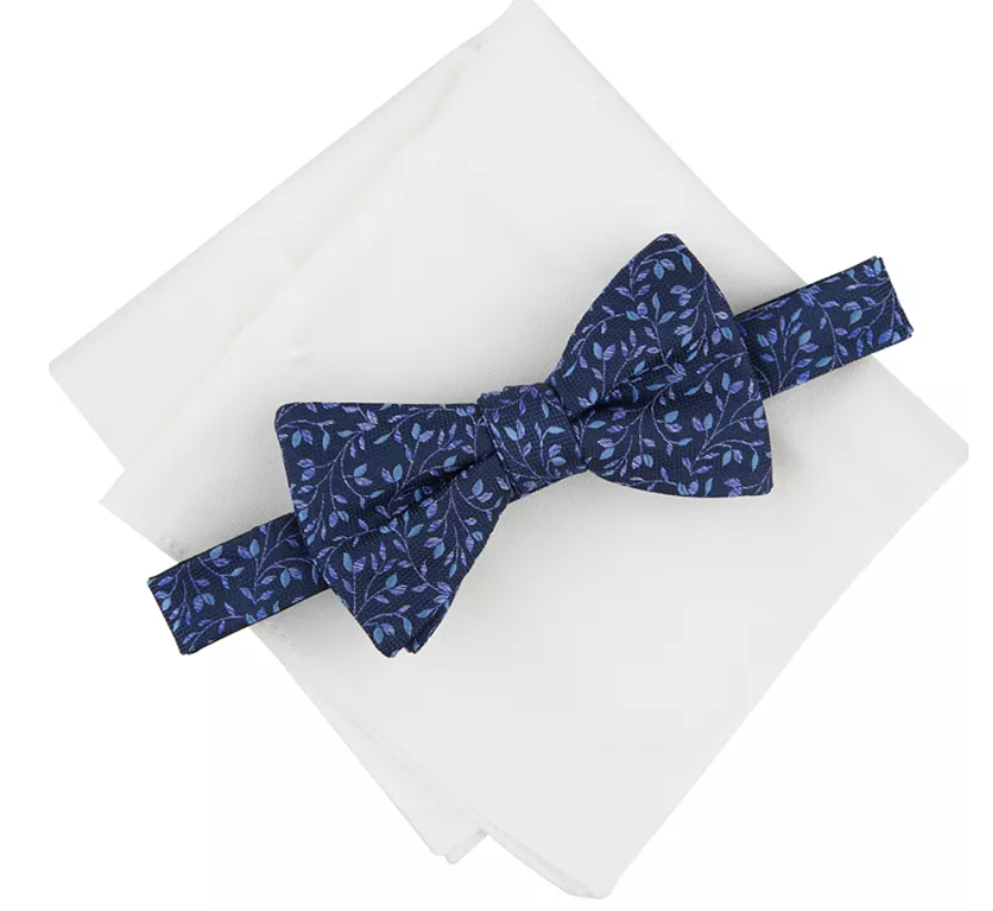 Bar III Mens  fit pocket square One Size Blue