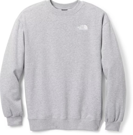 The North Face Womens  fit Crewneck Sweatshirt Small Grey Solid
