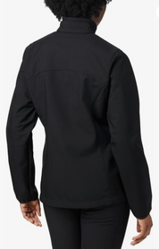 Columbia Womens Softshell Jacket Sweatshirt XL Black Solid