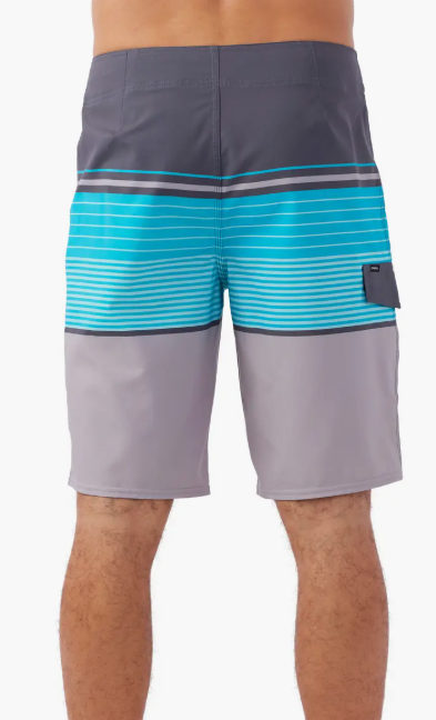 O'Neill Mens  fit Board Shorts Swimwear 36 Grey Striped