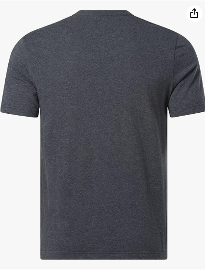 Reebok Mens  fit Short Sleeve T-Shirt Shirt XL Grey Solid