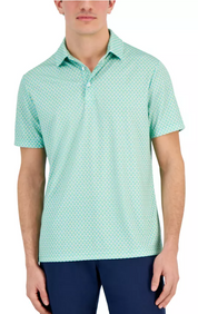 Club Room Mens  fit Short Sleeve Polo Shirt Small Green