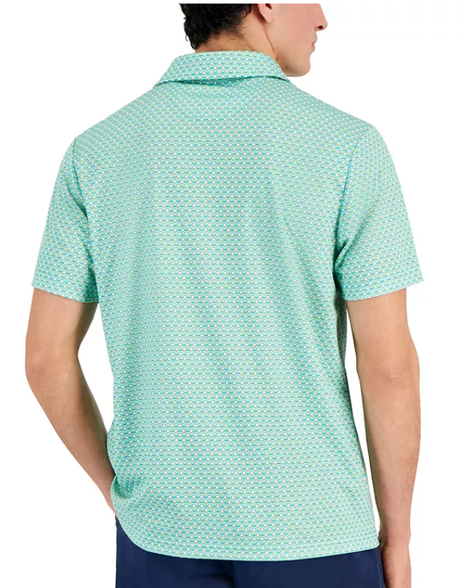 Club Room Mens  fit Short Sleeve Polo Shirt Small Green
