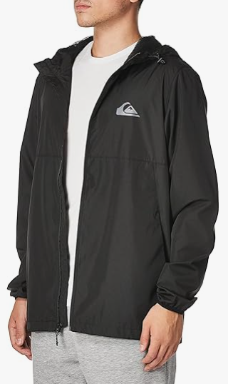 Quiksilver Men's Everyday Jacket Hooded XXL 2XL  Black