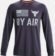 Under Armour Mens Loose fit Long Sleeve Graphic T-Shirt Shirt Medium Grey Solid