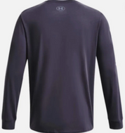 Under Armour Mens Loose fit Long Sleeve Graphic T-Shirt Shirt Medium Grey Solid