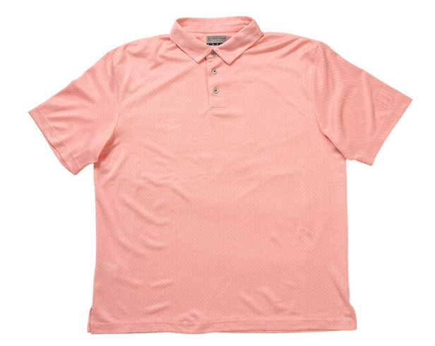 PGA TOUR Mens Regular fit Short Sleeve Polo Shirt Large Pink