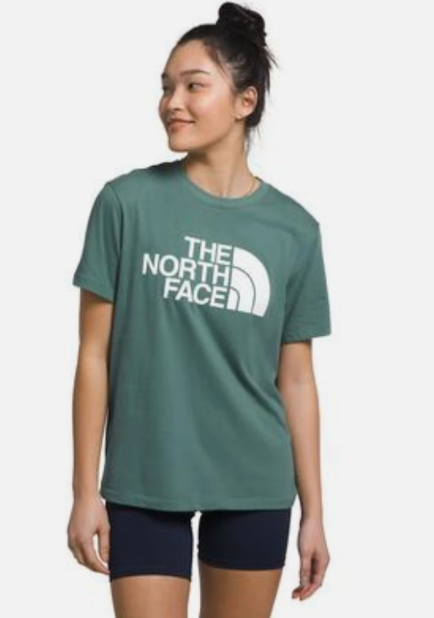 The North Face Womens Regular fit Short Sleeve T-Shirt Shirt XL Green Solid
