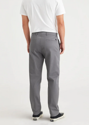 Docker's Mens Slim fit Chinos Pants 31 / 30 Grey Solid Stretch