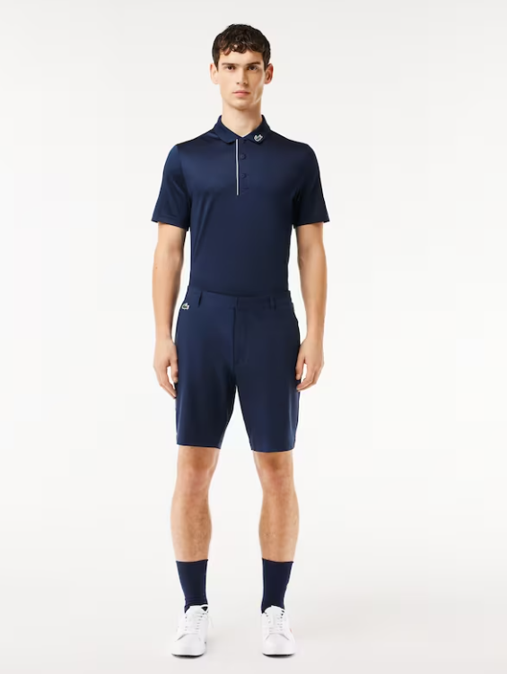 Lacoste Mens Regular fit Casual Shorts 40 Navy Blue Solid