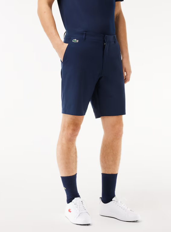 Lacoste Mens Regular fit Casual Shorts 40 Navy Blue Solid