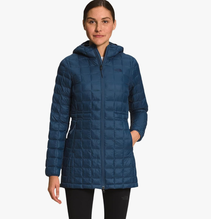 The North Face ThermoBall Hooded Parka Coat Jacket XS Blue