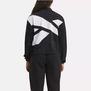 Reebok Womens Track Jacket Coat XXL Black Solid