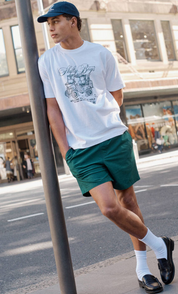 COTTON ON Mens Regular fit Short Sleeve Graphic T-Shirt Shirt Small White Solid