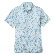 Bonobos Mens Regular fit Short Sleeve Polo Shirt XXL Light Blue Floral