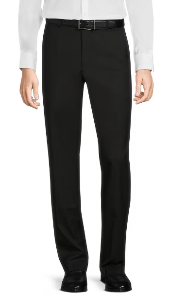 Murano Wardrobe Essentials Mens Regular fit Dress Pants Pants 36 / 32 Black