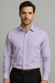 Calvin Klein Mens Regular fit Dress Shirt XXL 18 in 34-35 Purple Striped