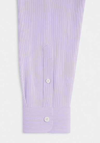 Calvin Klein Mens Regular fit Dress Shirt XXL 18 in 34-35 Purple Striped