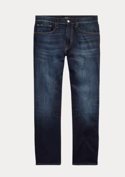 Polo Ralph Lauren Mens Straight fit Jeans 36 / 34 Blue Solid