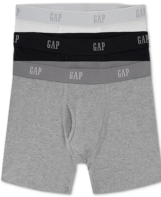 Gap Mens 3 Pack Boxer Briefs Underwear Medium Multicolor Solid