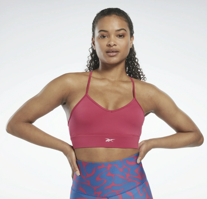 Reebok Womens  fit Sports Bra Bra Small Pink