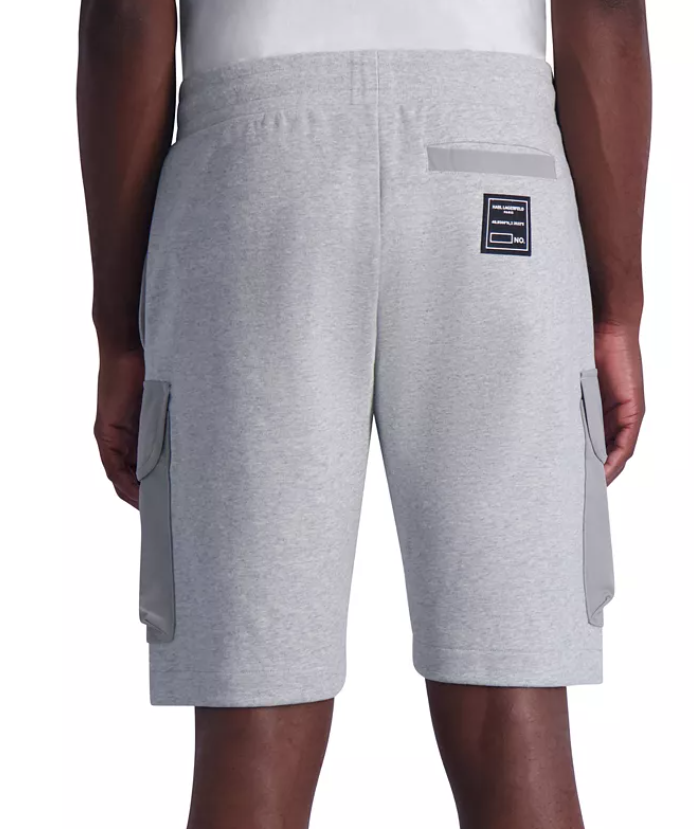 Karl Lagerfeld Mens Regular fit Sweat Shorts 32 Grey Solid