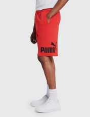 Puma Mens Regular fit Sweat Shorts Medium Red Solid