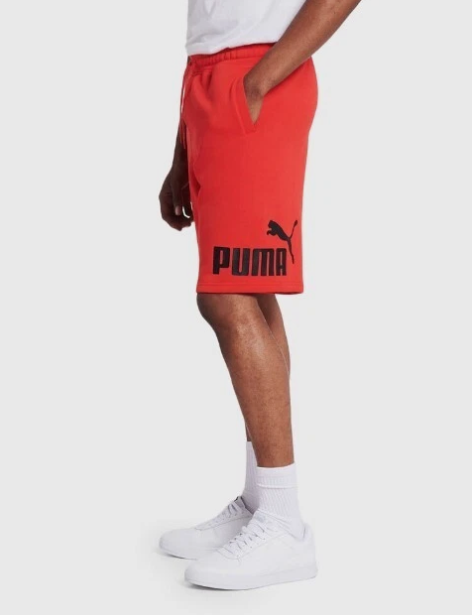 Puma Mens Regular fit Sweat Shorts Medium Red Solid