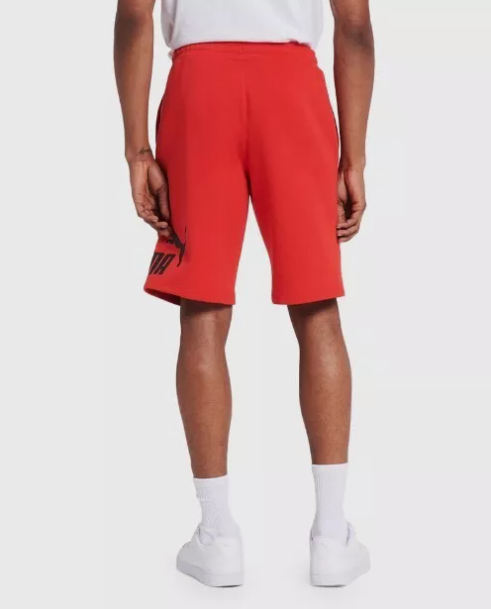 Puma Mens Regular fit Sweat Shorts Medium Red Solid